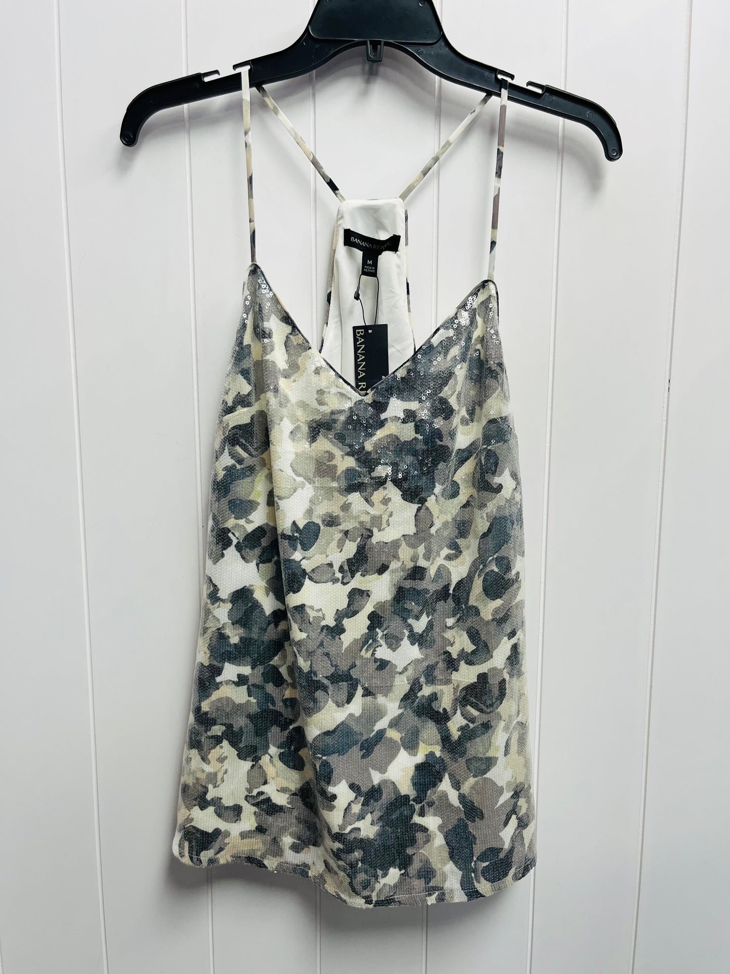 Top Sleeveless By BANANA REPUBLIC In Green, Size: M