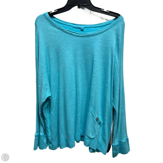 Top Long Sleeve By Fresh Produce In Blue, Size: Osfm