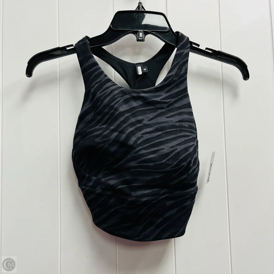 Athletic Bra By Lululemon In Black & Grey, Size: 6