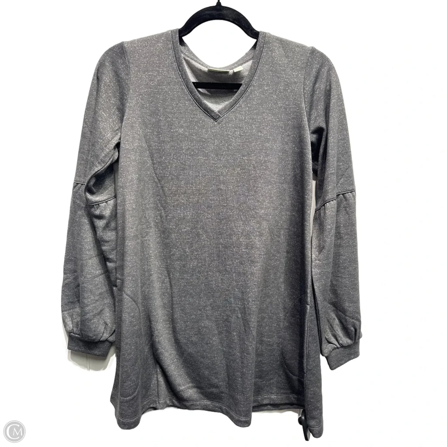 Top Long Sleeve By Logo In Grey, Size: Xs