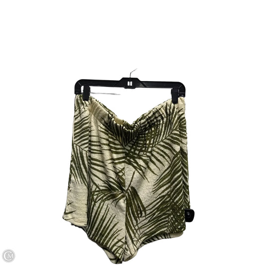 Shorts By H&m In Cream & Green, Size: L