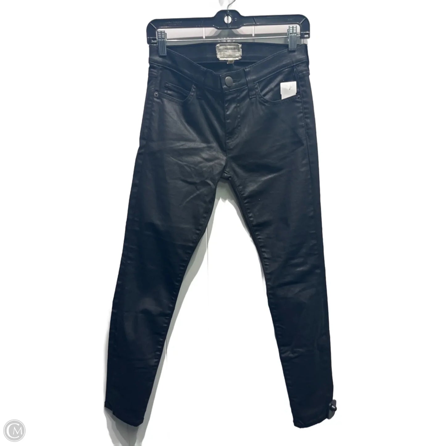Jeans Skinny By Current/elliott In Black Denim, Size: 4