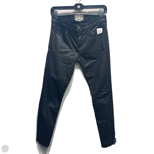 Jeans Skinny By Current/elliott In Black Denim, Size: 4