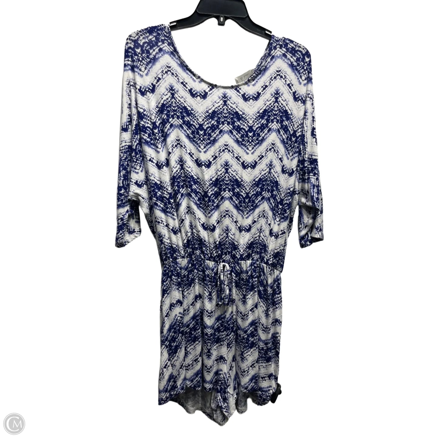 Romper By LE KATE In Blue & White, Size: M