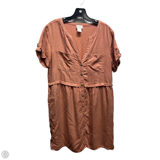 Dress Casual Short By Nicole Miller In Brown, Size: S