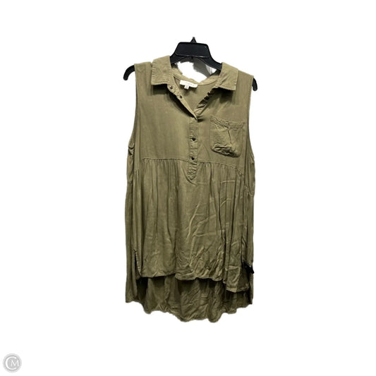 Tunic Sleeveless By Umgee In Green, Size: Xl