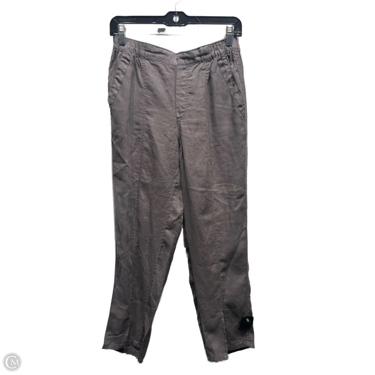 Pants Linen By Nicole Miller In Grey, Size: S