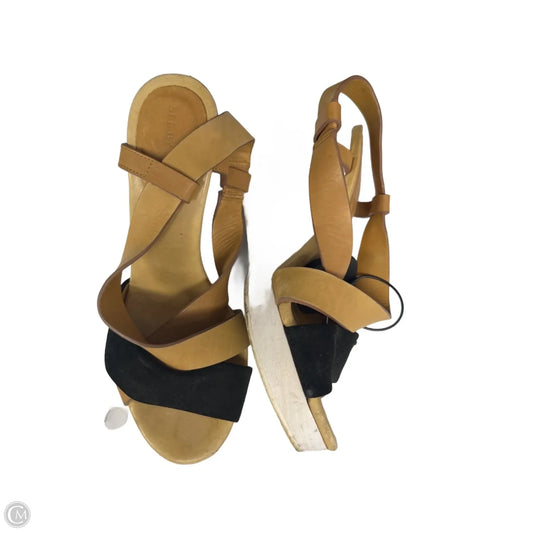 Sandals Designer By See By Chloe In Black & Tan, Size: 6.5