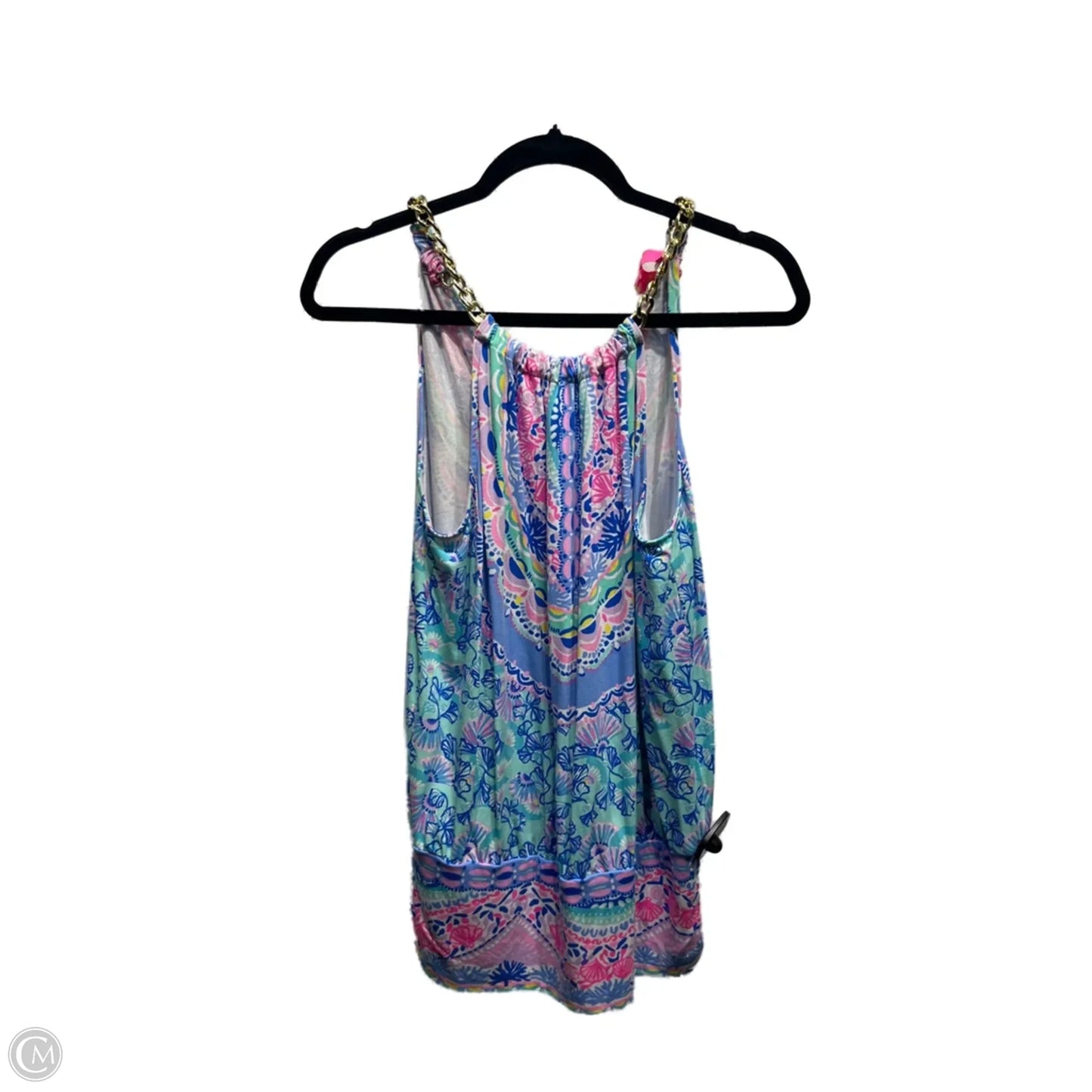 Top Sleeveless Designer By Lilly Pulitzer In Blue & Pink, Size: S
