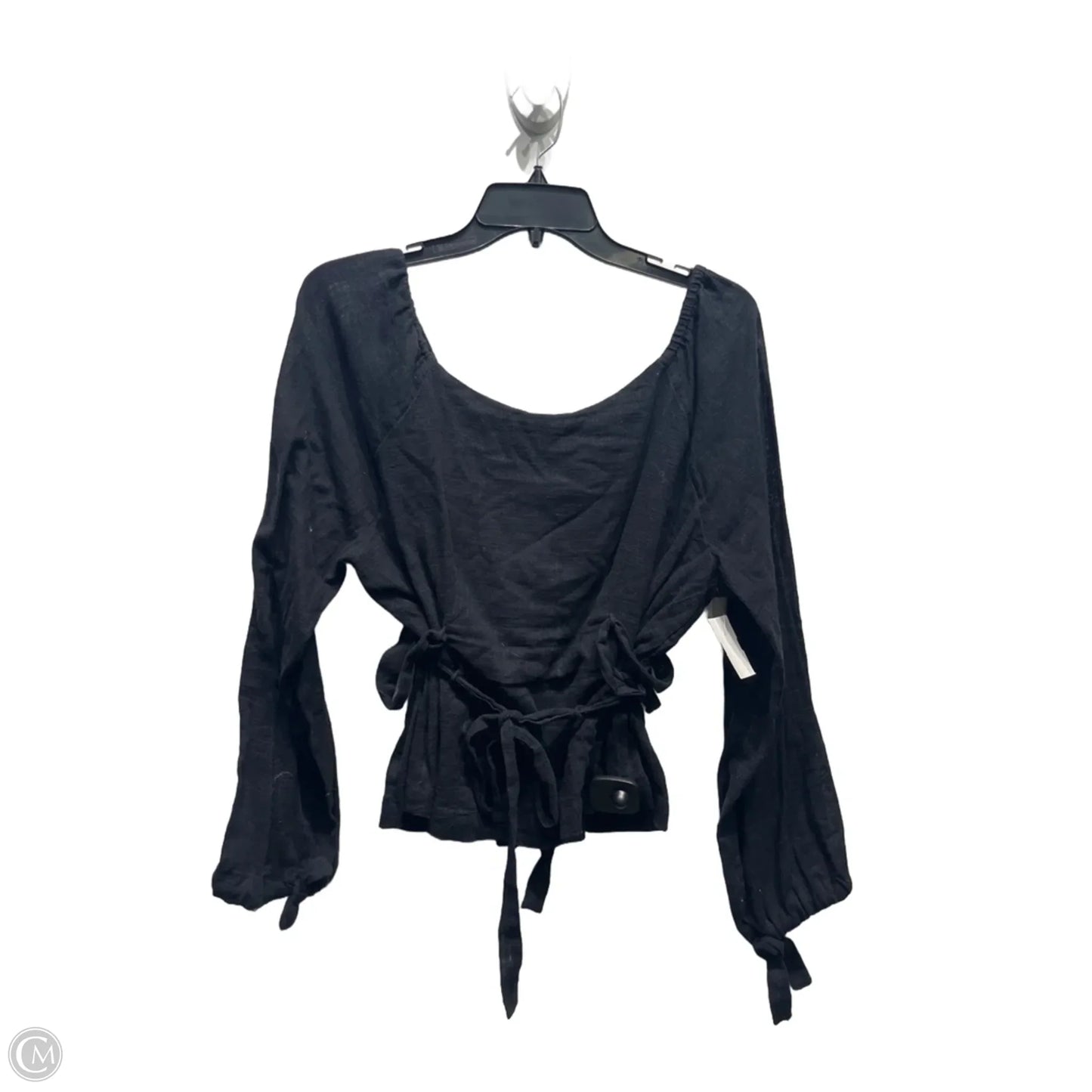 Top Long Sleeve By Free People In Black, Size: M