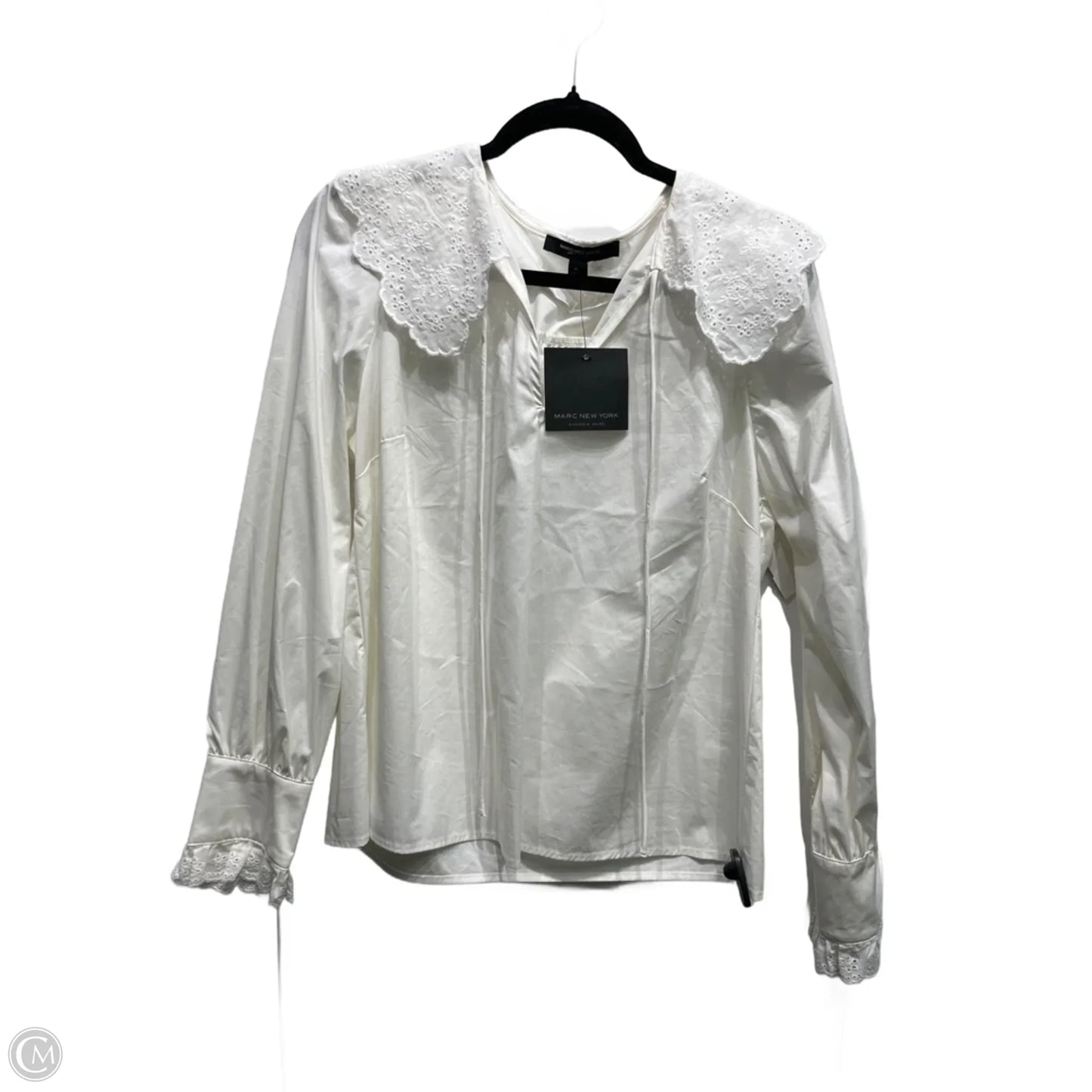 Top Long Sleeve By Marc New York In White, Size: M