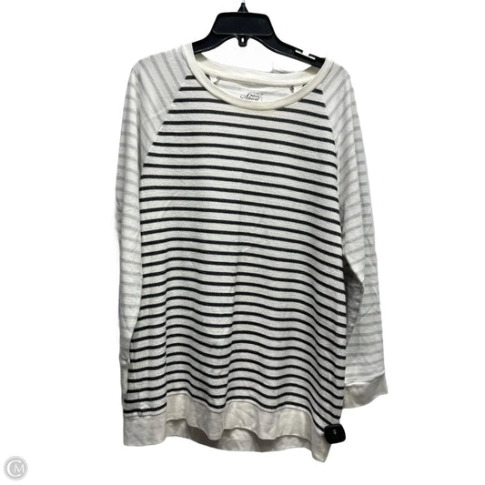 Top Long Sleeve By Style And Company In Black & Grey, Size: Xl