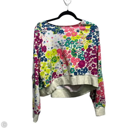 Sweatshirt Crewneck By Champion In Pink & Purple, Size: M