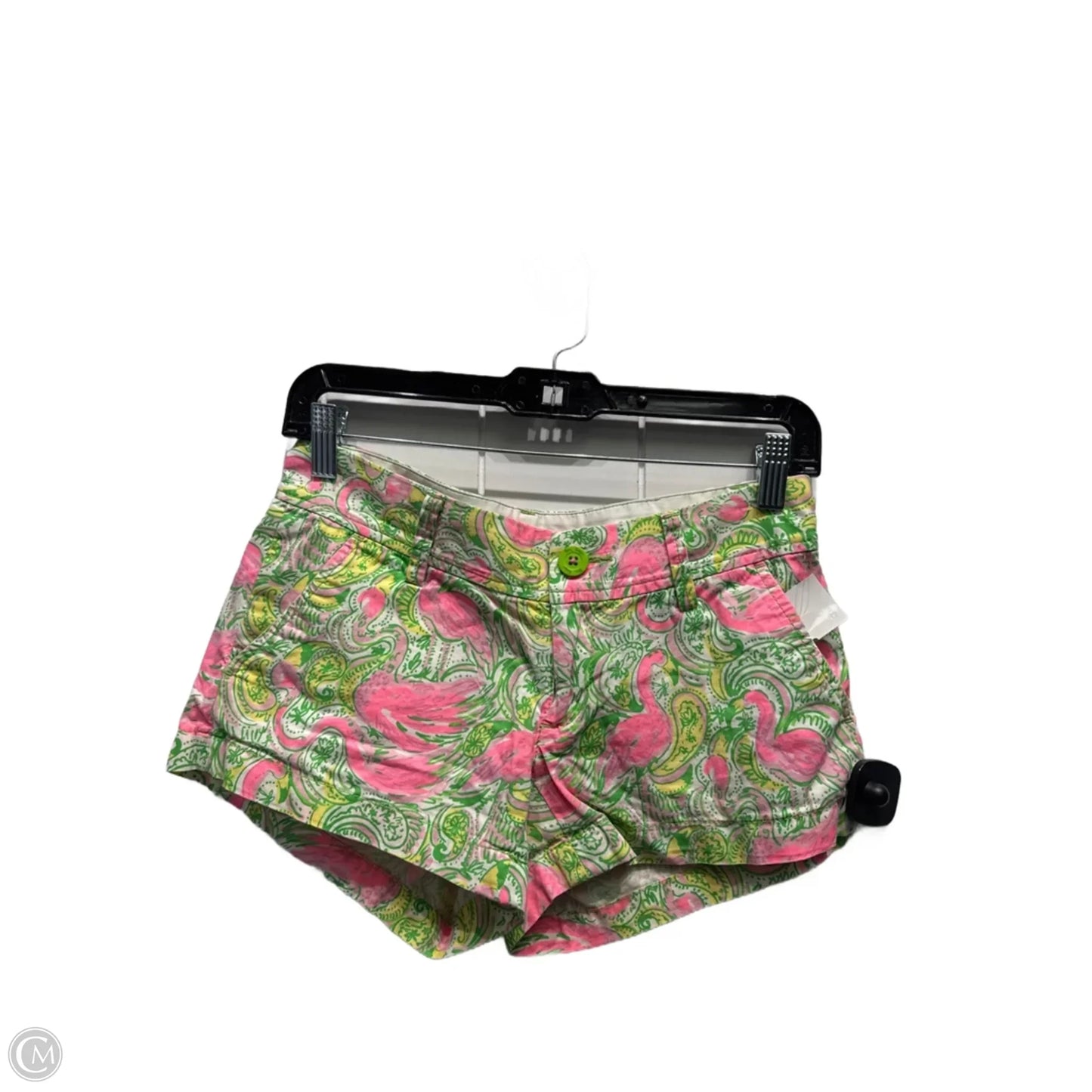 Shorts Designer By Lilly Pulitzer In Green & Pink, Size: 0p