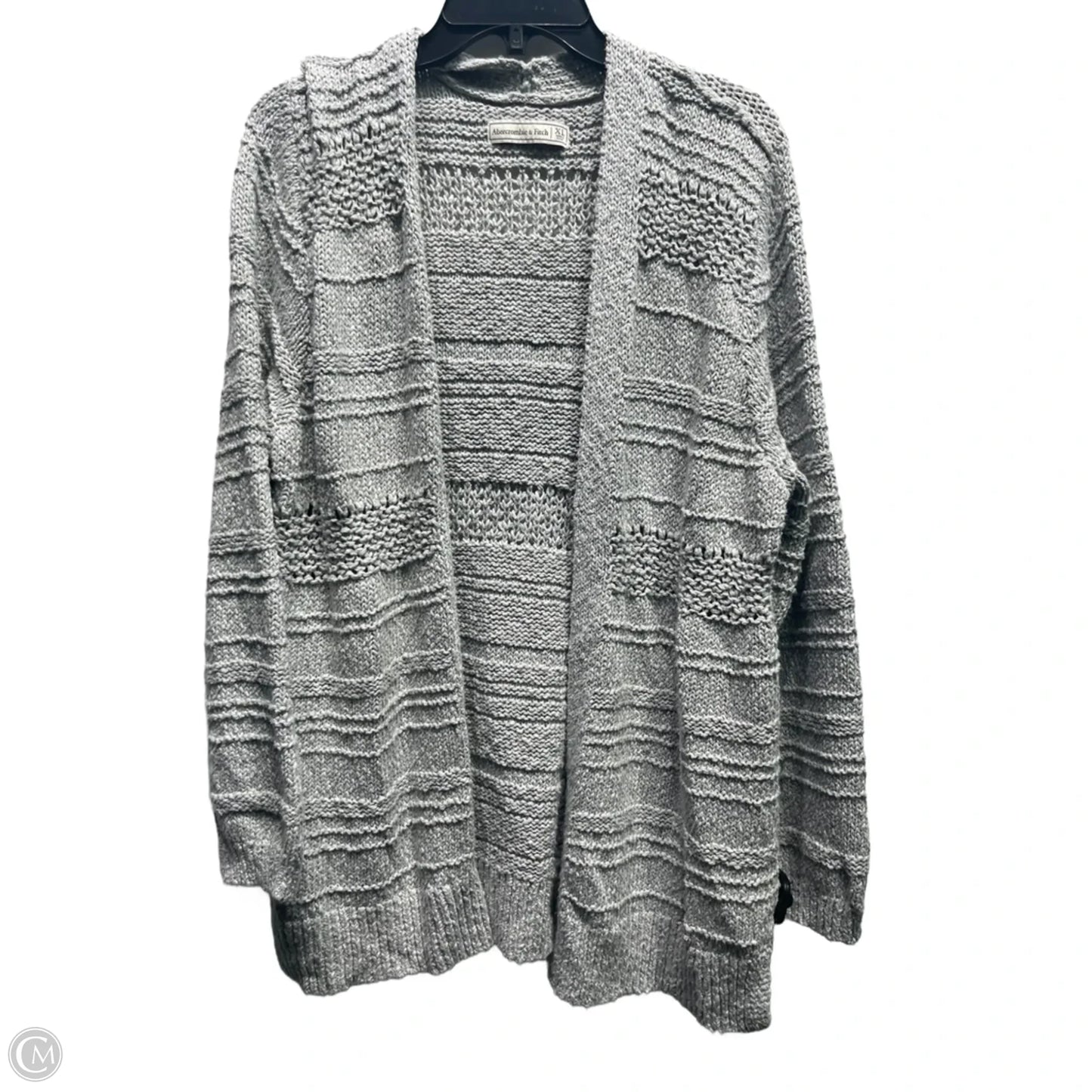 Sweater Cardigan By Abercrombie And Fitch In Grey, Size: Xl
