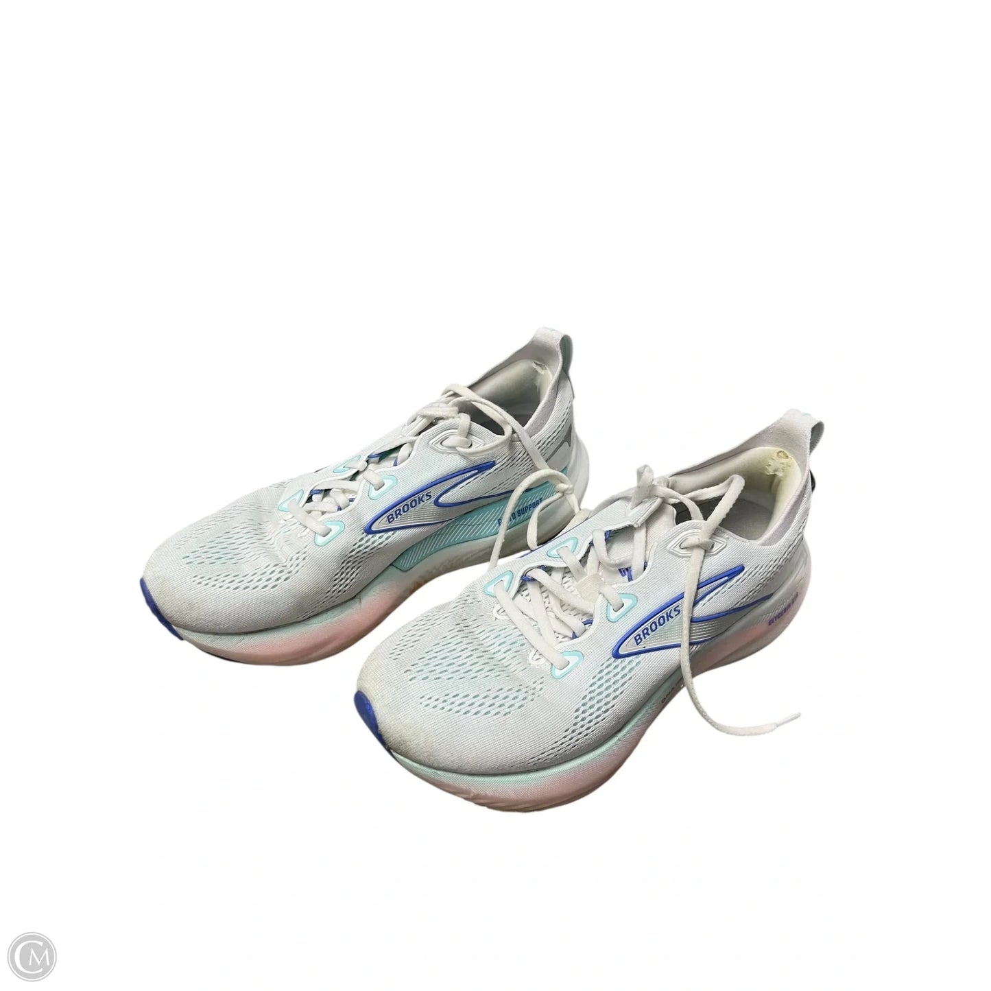 Shoes Athletic By Brooks In Blue & White, Size: 9