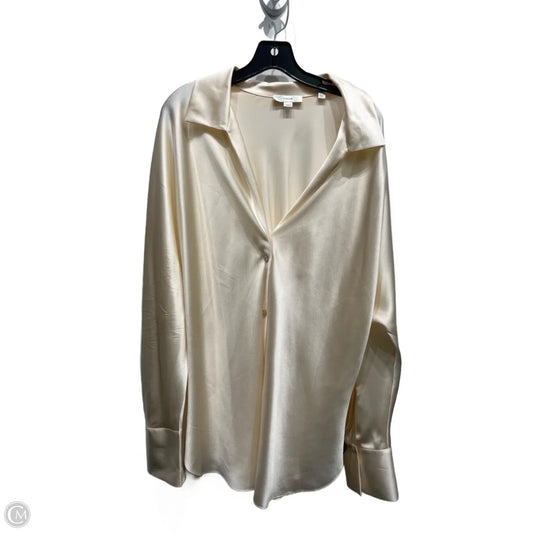 Blouse Long Sleeve By Vine & Love In Cream, Size: 2x