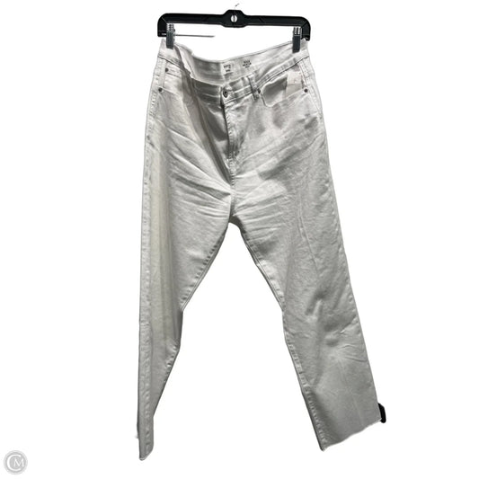 Jeans Cropped By Kensie In White Denim, Size: 14