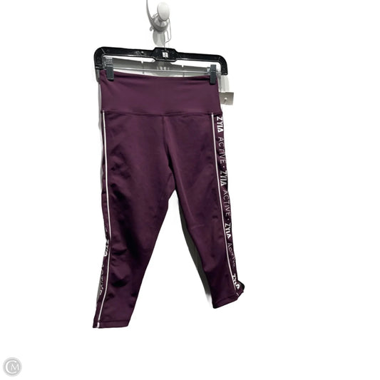 Athletic Capris By Zyia In Maroon, Size: 2