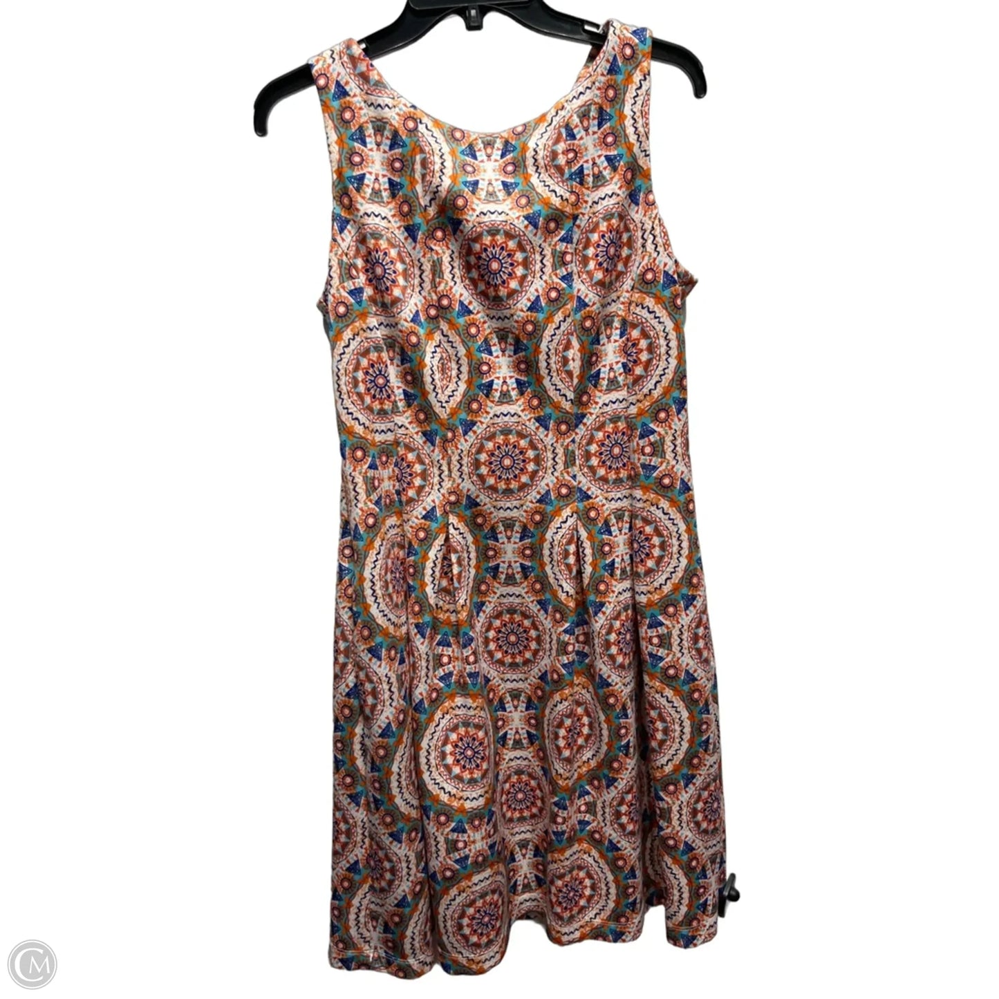 Dress Work By Julian Taylor In Blue & Orange, Size: 12