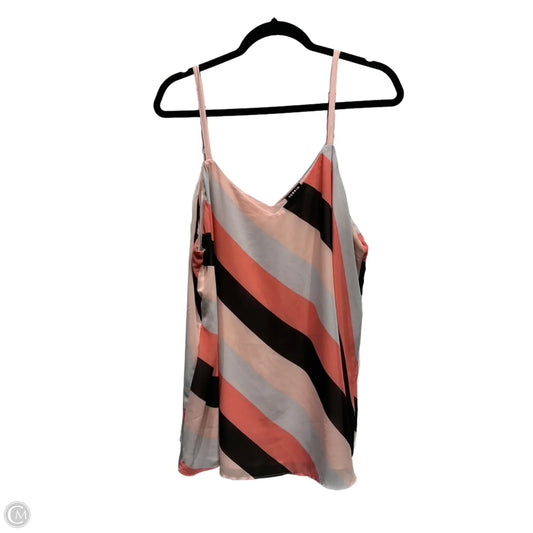 Top Sleeveless By Torrid In Black & Pink, Size: 2x