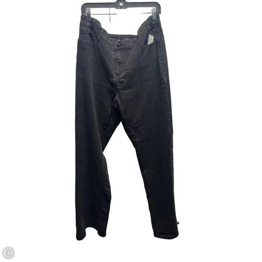 Jeans Straight By Jennifer Lopez In Black Denim, Size: 16
