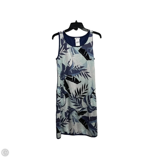 Dress Casual Short By Tribal In Blue & White, Size: Sp