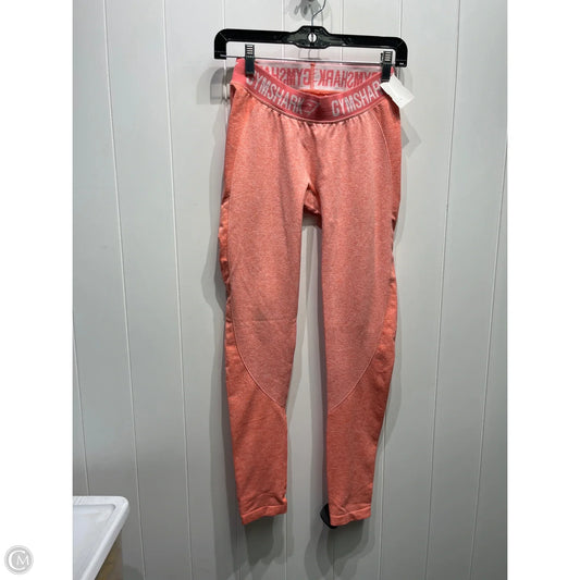 Athletic Leggings By Gym Shark In Orange, Size: S