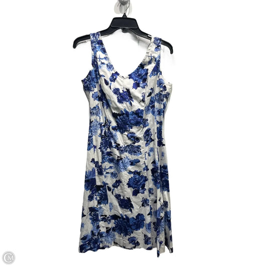 Dress Work By Chaps In Blue & White, Size: 14