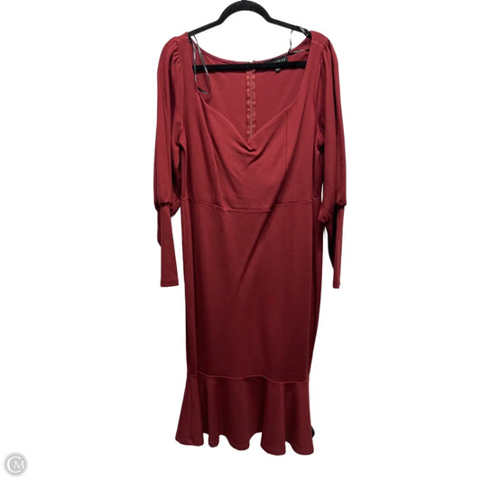 Dress Work By Eloquii In Red, Size: 16