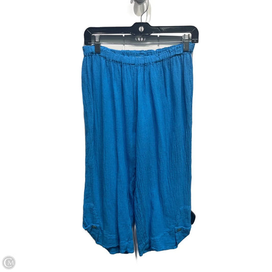 Capris By Oh My Gauze In Blue, Size: S