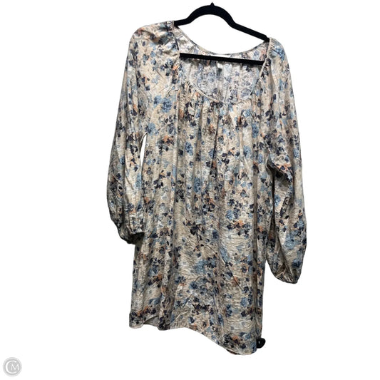 Dress Casual Short By Umgee In Cream & Pink, Size: M