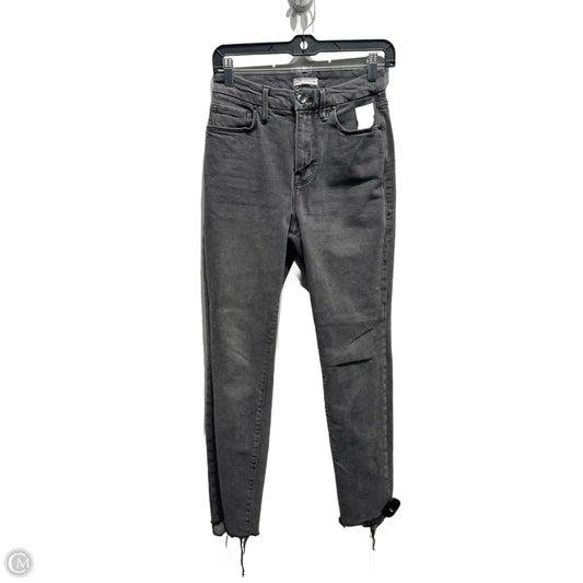 Jeans Straight By Good American In Black Denim, Size: 2