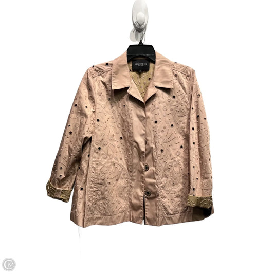 Jacket Designer By Lafayette 148 In Mauve, Size: S