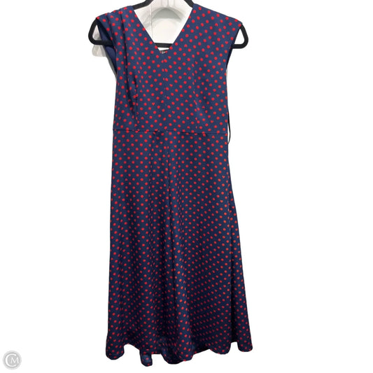 Dress Designer By Karl Lagerfeld In Blue & Red, Size: 4