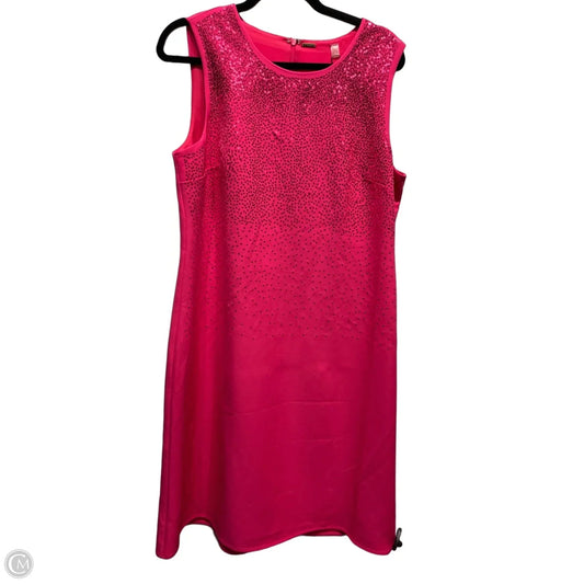 Dress Party Short By Tahari In Pink, Size: 12