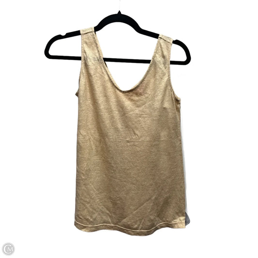 Top Sleeveless Designer By Lilly Pulitzer In Gold, Size: Xxs