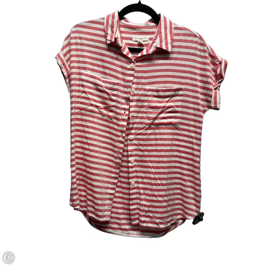 Top Short Sleeve By Beachlunchlounge In Red & White, Size: Xs