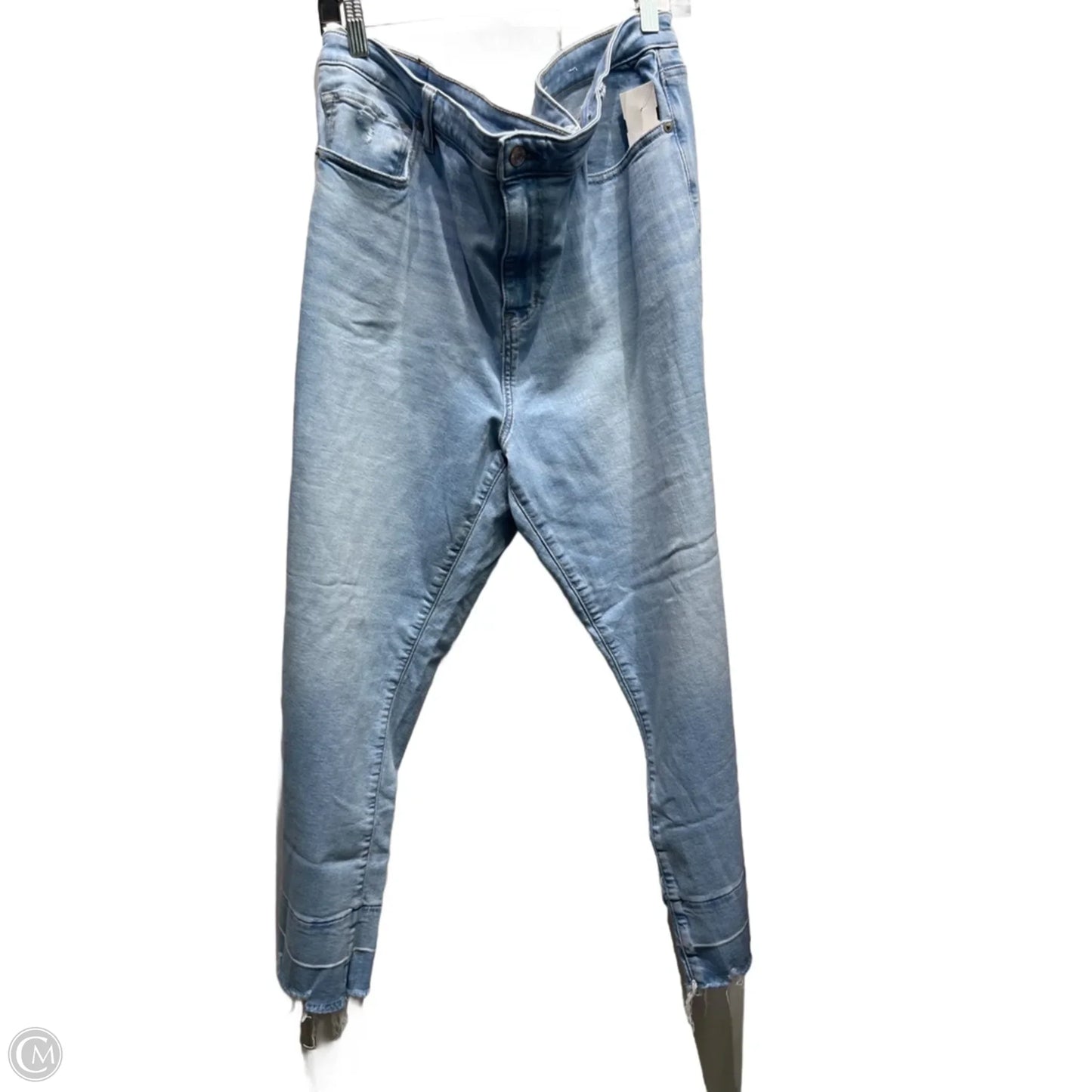 Jeans Cropped By American Eagle In Blue Denim, Size: 20