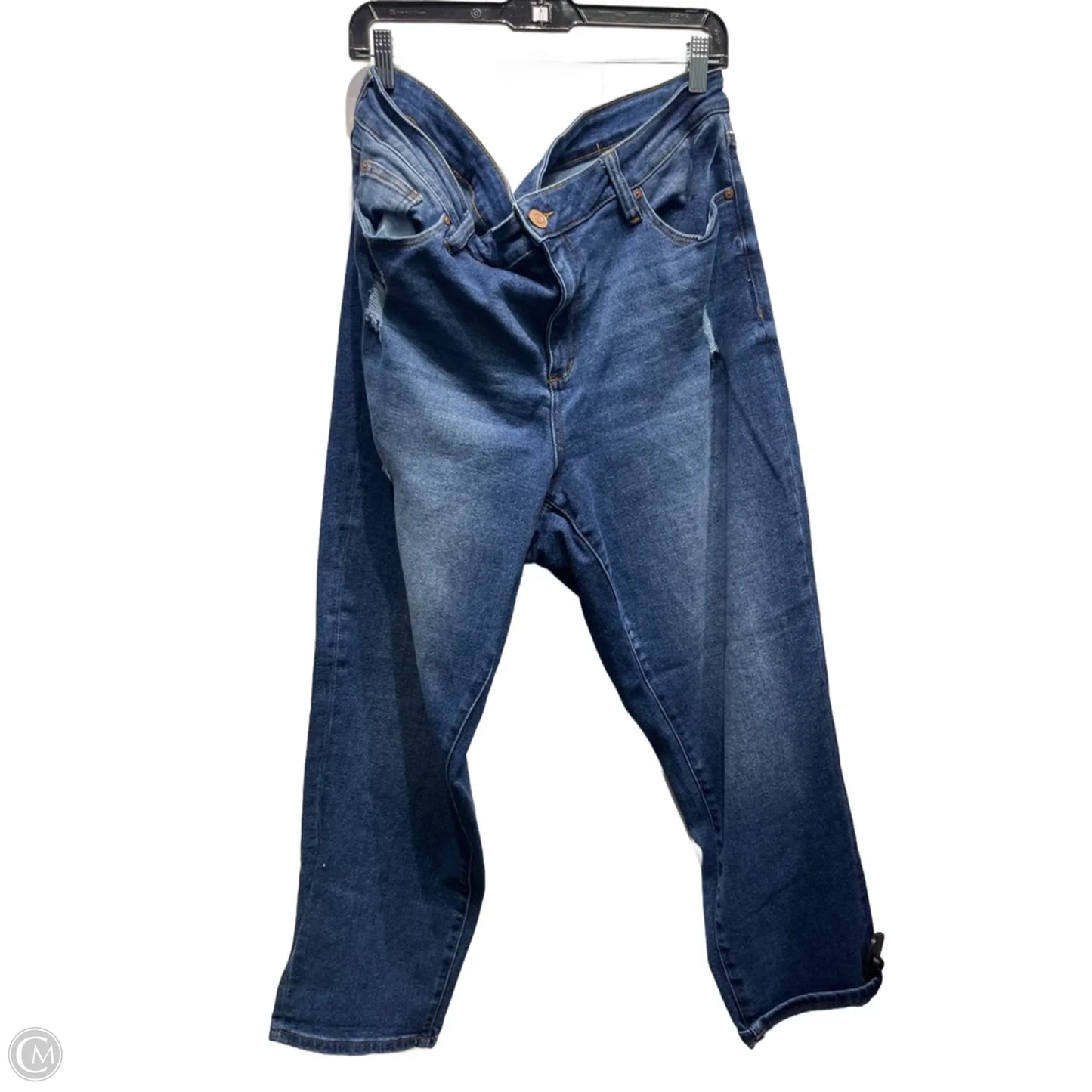 Jeans Cropped By Arula In Blue Denim, Size: 20