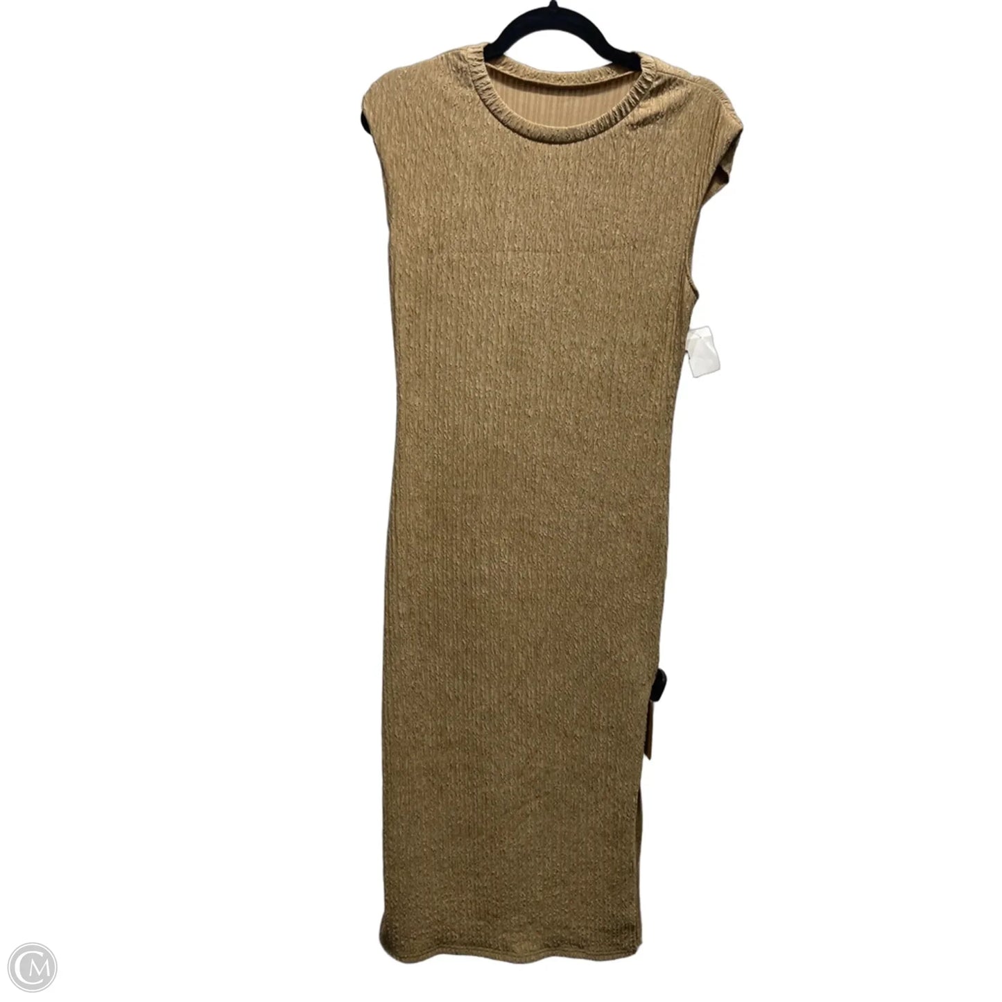 Dress Casual Midi By Shein In Tan, Size: M