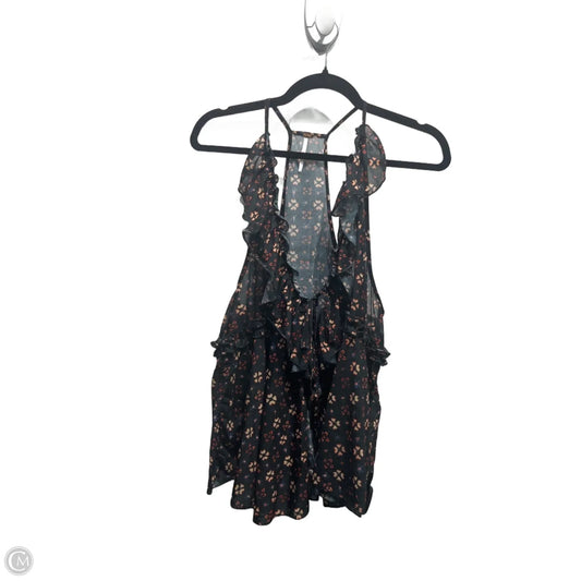 Top Sleeveless By Free People In Black & Red, Size: L