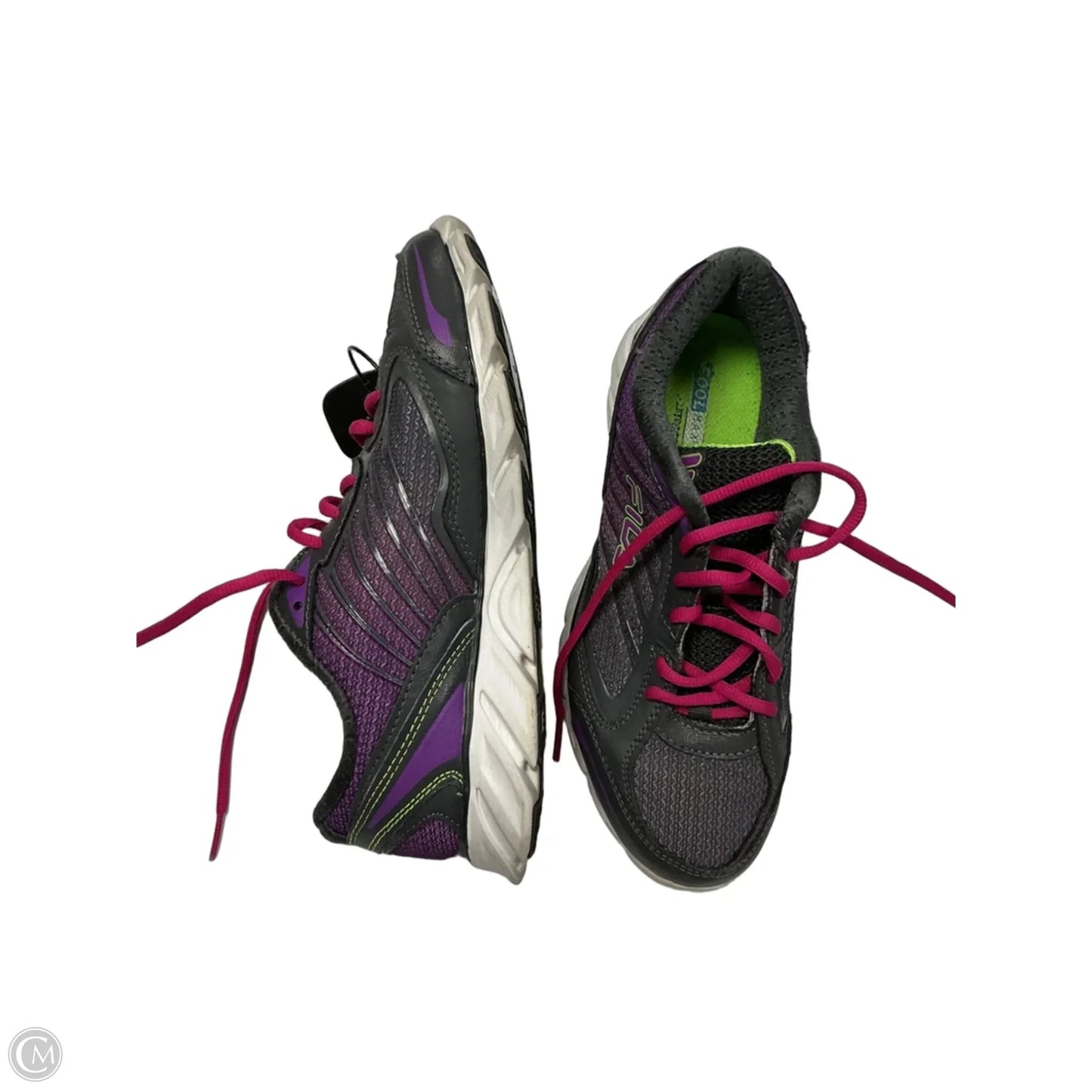 Shoes Athletic By Fila In Grey & Purple, Size: 9.5