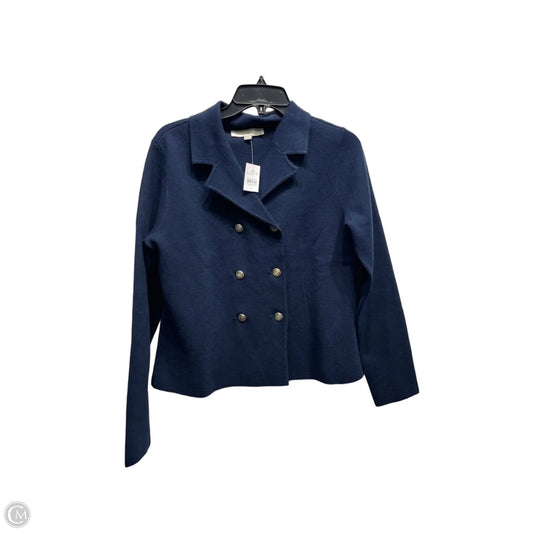 Sweater Cardigan By Loft In Navy, Size: M