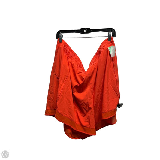 Athletic Shorts By Athleta In Orange, Size: 3x