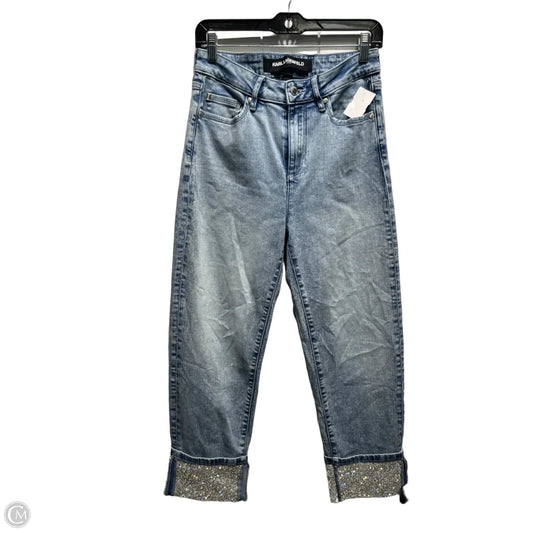 Jeans Designer By Karl Lagerfeld In Blue Denim, Size: 4
