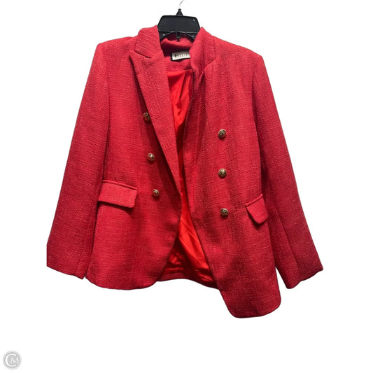 Blazer By Clothes Mentor In Red, Size: L