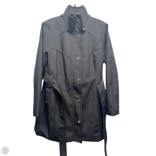 Coat Raincoat By Michael By Michael Kors In Black, Size: L