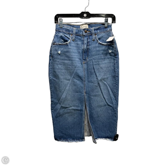 Skirt Midi By Universal Thread In Blue, Size: 2