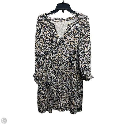 Dress Designer By Lilly Pulitzer In Black & Tan, Size: M